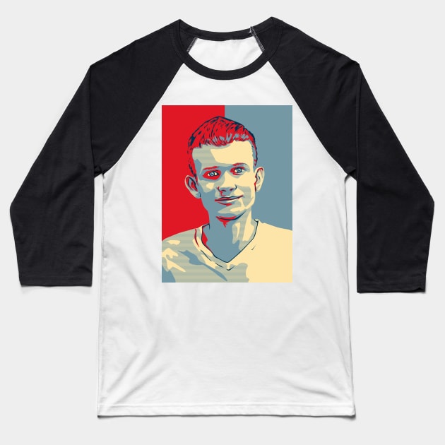 Vitalik Buterin Etherem Baseball T-Shirt by CryptoTextile